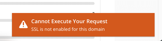 Lỗi "SSL is not enabled for this domain" trên DirectAdmin